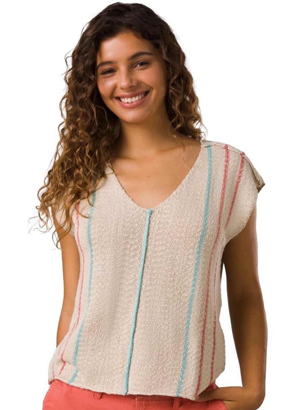 Prana Soft White Wave Maker Sweater Top- NWT
